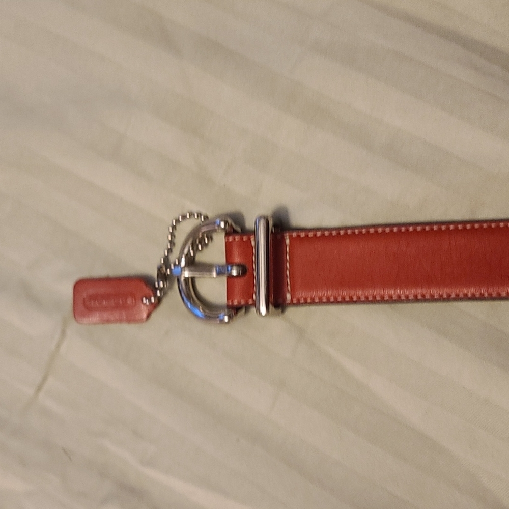 Small red coach belt